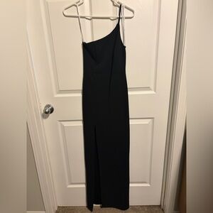Lulus Elegant Black One-Shoulder Dress